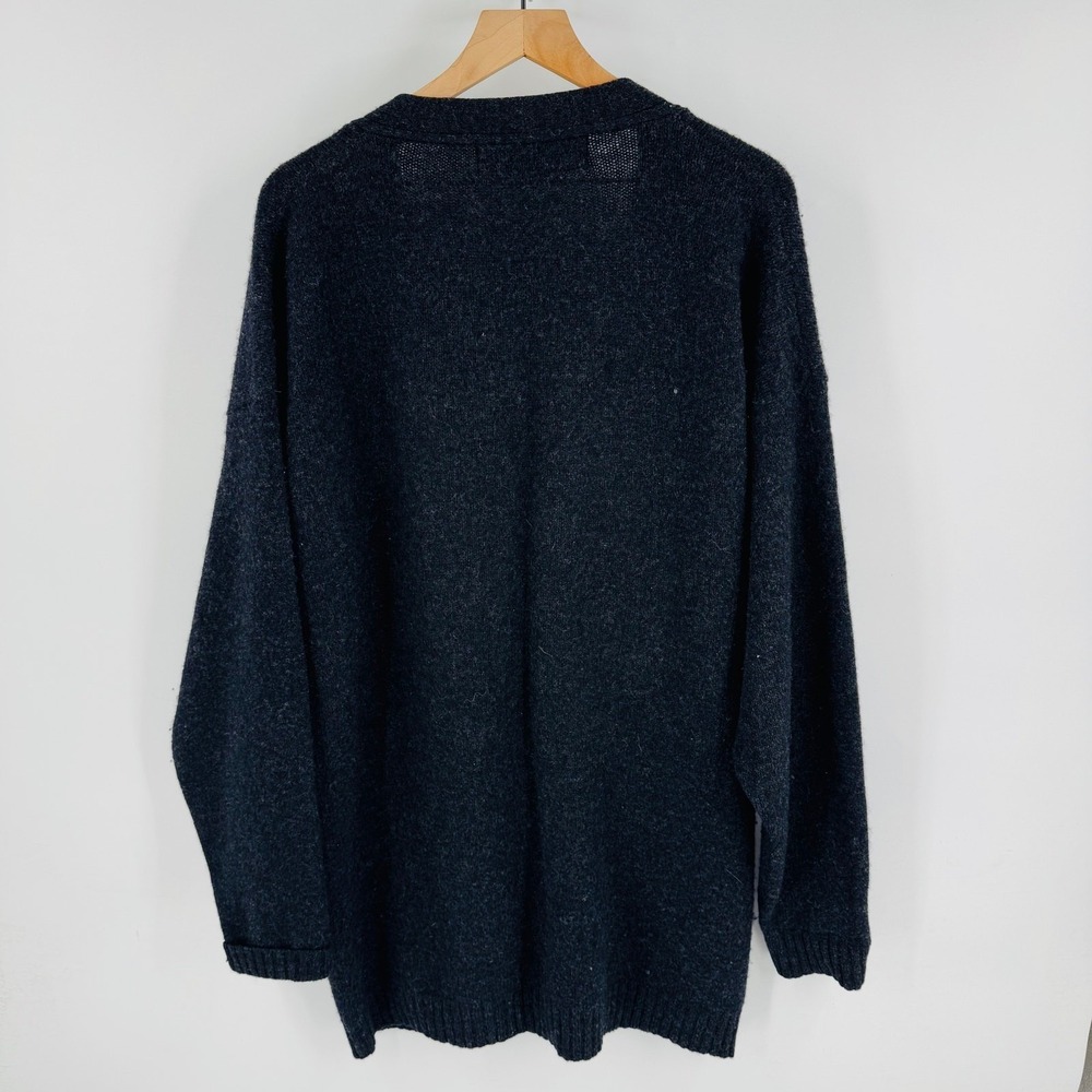 Vintage Abercrombie & Fitch The Big Indian Lake Wool Cardigan Sweater XL - Picture 2 of 8